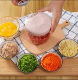Multifunctional hand-held vegetable cutter, household meat grinder, pepper chopping machine, dumpling stuffing mincer, garlic masher